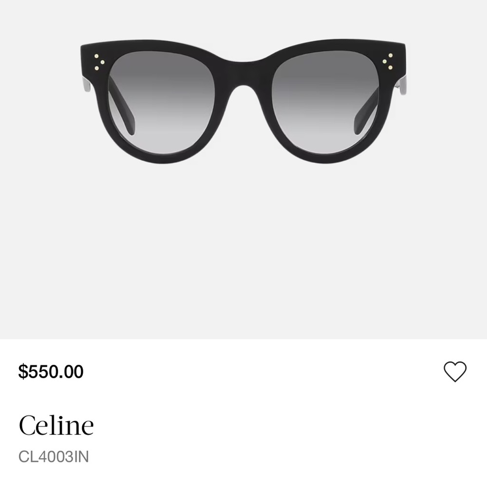 Celine Black Sunglasses